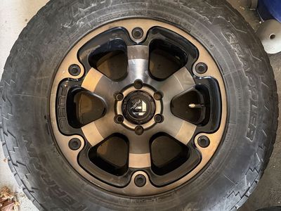 265/70r17 Nitto All Terrain With Fuel Wheels