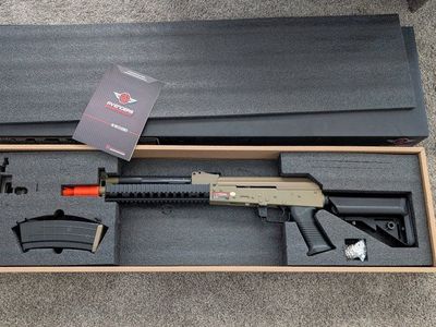 Avengers Airsoft AK-47 AEG Electric Airsoft Rifle Tan/Black - New in Box