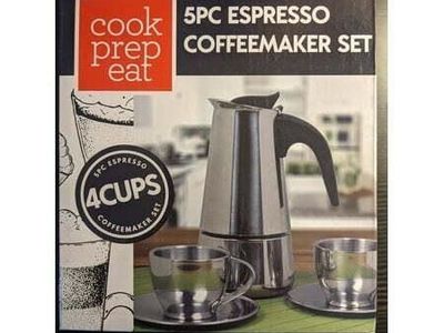 5PC Espresso Coffeemaker Set