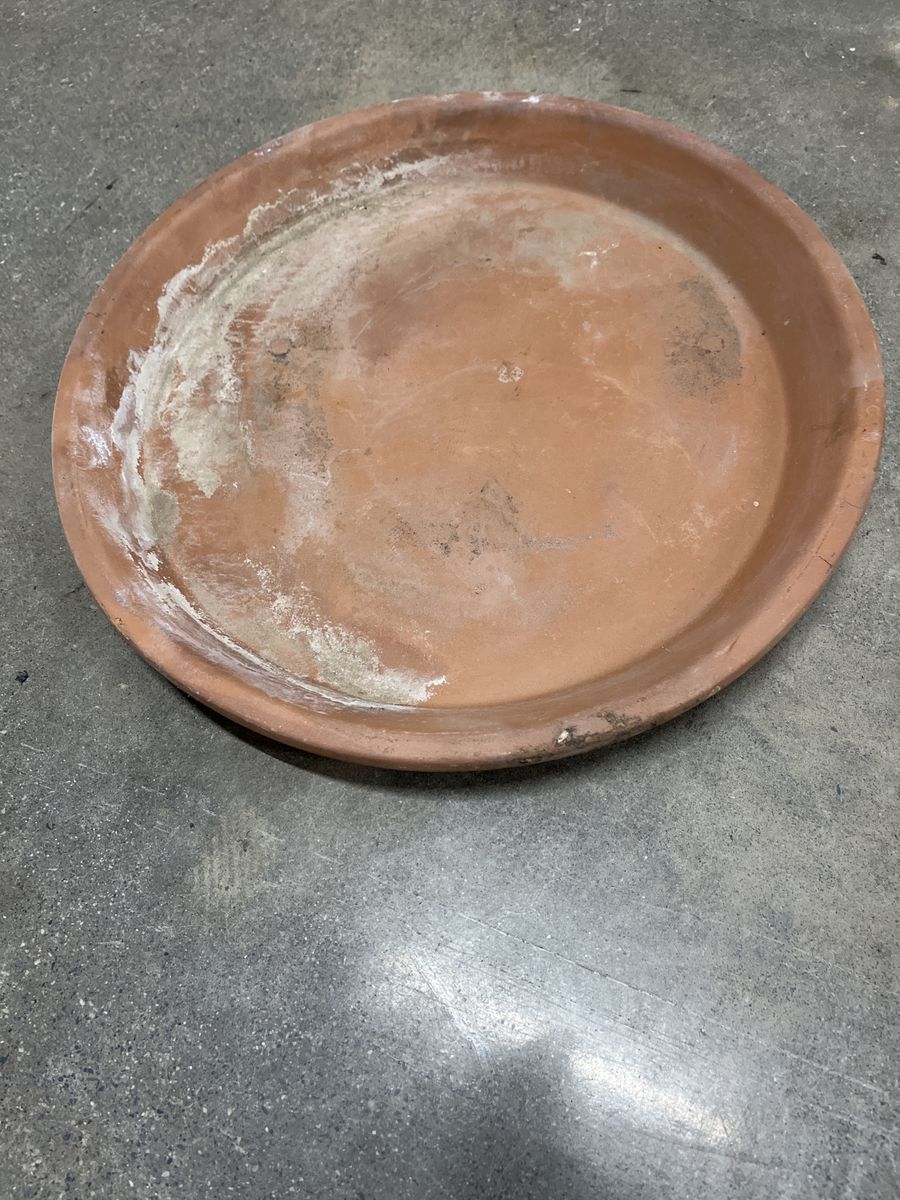 Used Terracotta Plant Saucer - Round Planter Tray for Drainage