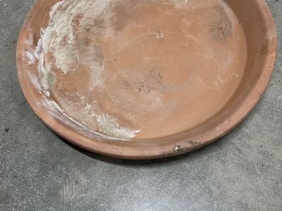 Used Terracotta Plant Saucer - Round Planter Tray for Drainage