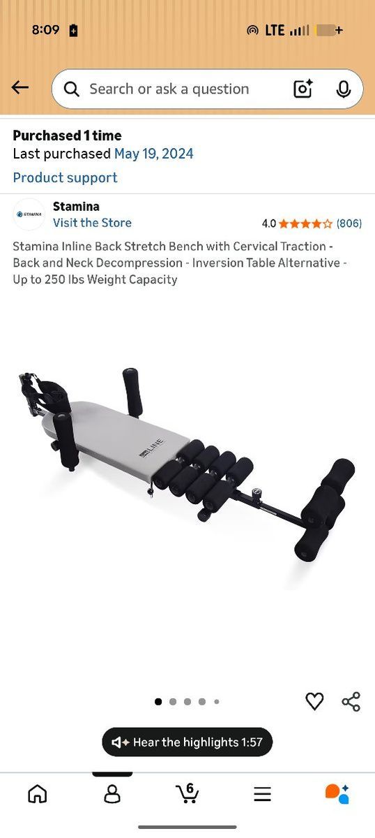 Stamina InLine Back & Neck Decompression Bench
