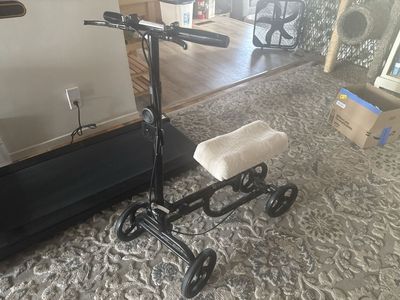 BodyMed Foldable Knee Walker Scooter with Padded Cushion
