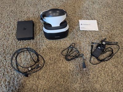 Sony PlayStation VR Headset System Bundle with Processor Unit and Cables