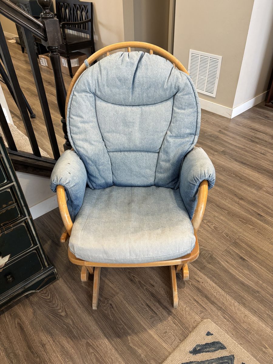 Comfy Rocking Chair, denim, washable