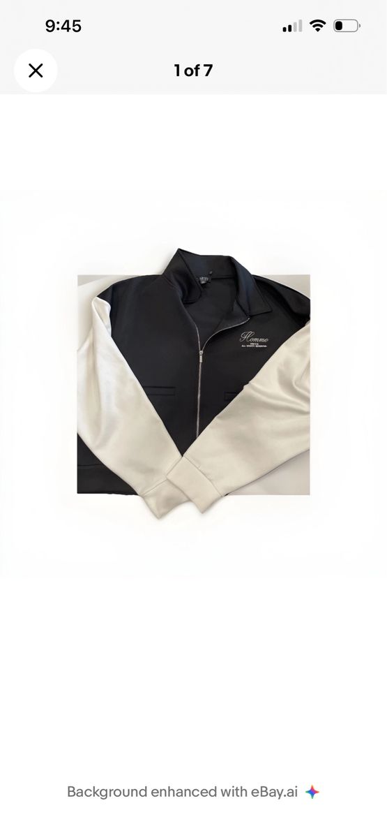 Boohoo  MAN Men's Black and White Jacket Size 3xl