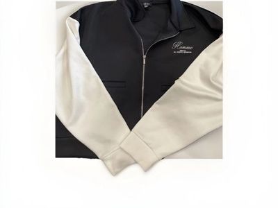 Boohoo MAN Men's Black and White Jacket Size 3xl