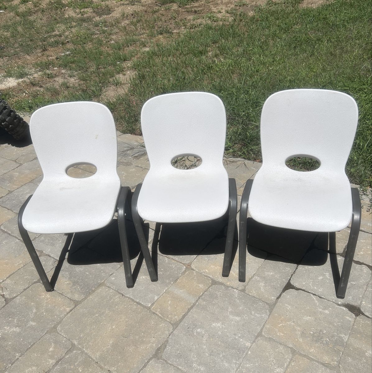 Set of 3 Lifetime Stackable Plastic for children’s