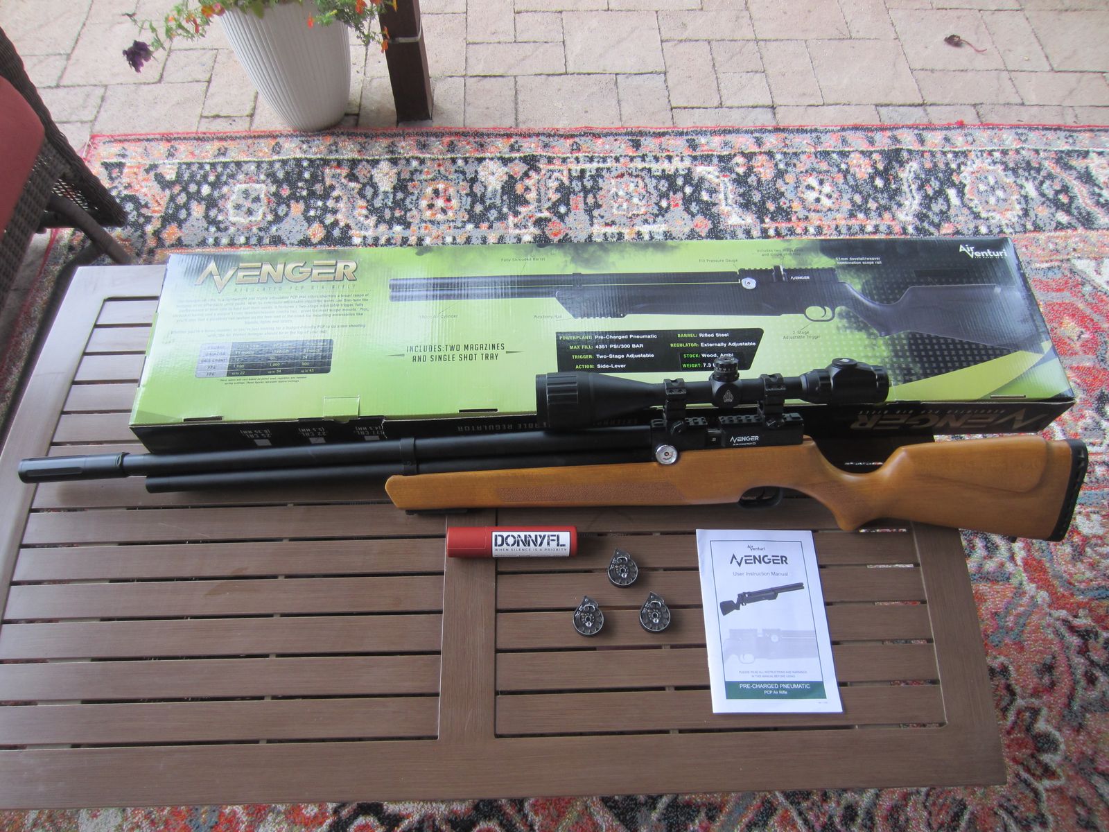 Complete Pellet Air Gun Set Up