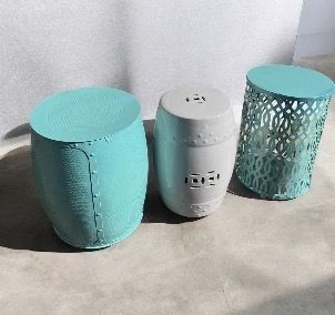 Garden Stools Table Set Of 3