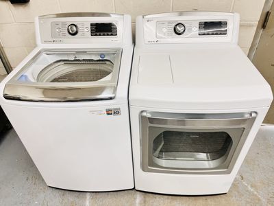 LG super capacity washer and dryer set