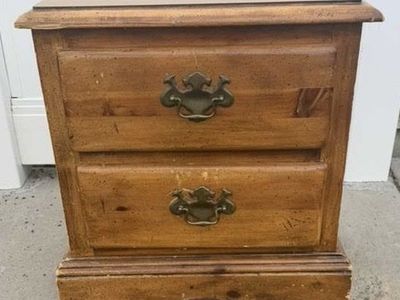 Wood nightstand