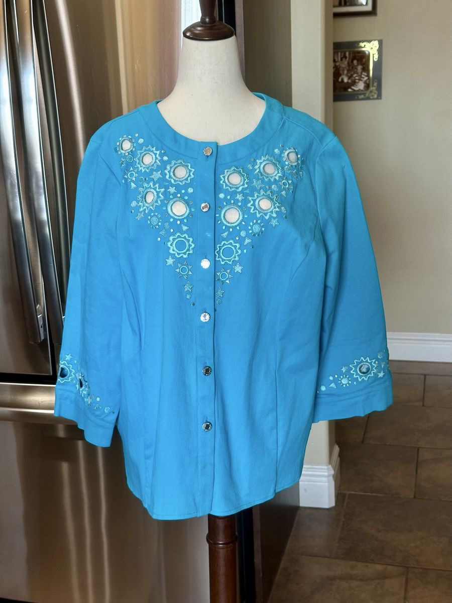Beautiful Bob Mackie Wearable Art Jacket