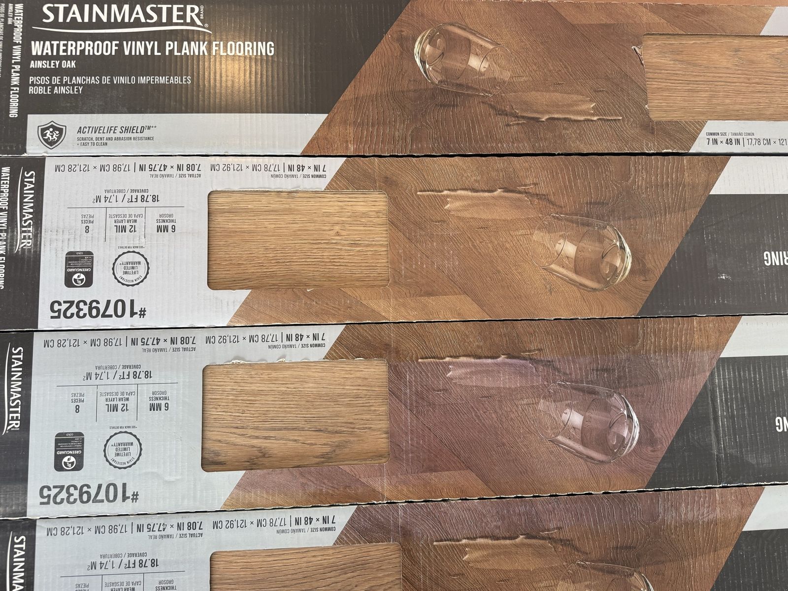 2562SqFt Ainsley Oak Waterproof Luxury Vinyl Plank Flooring LVP