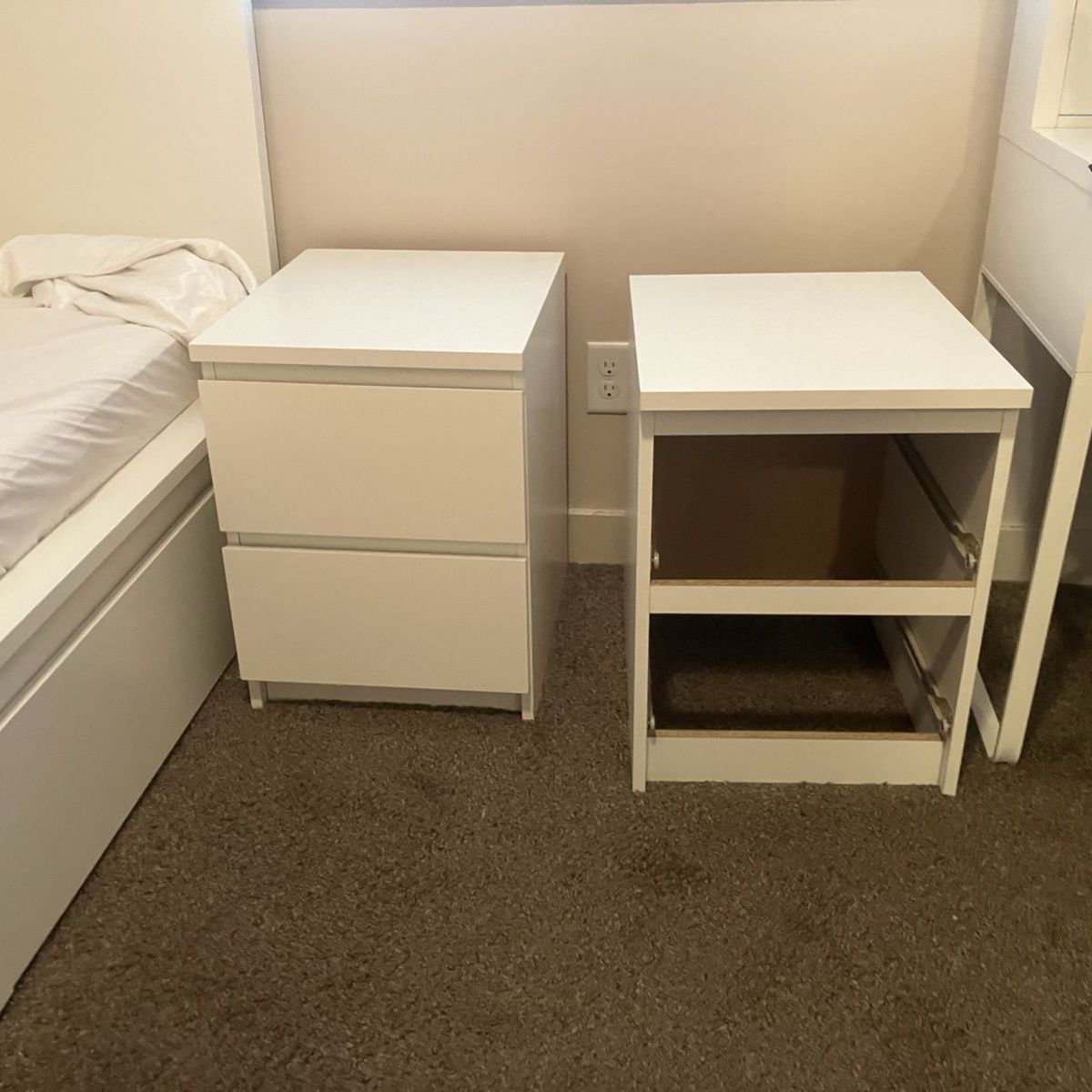 IKEA Twin with Matching Side Tables