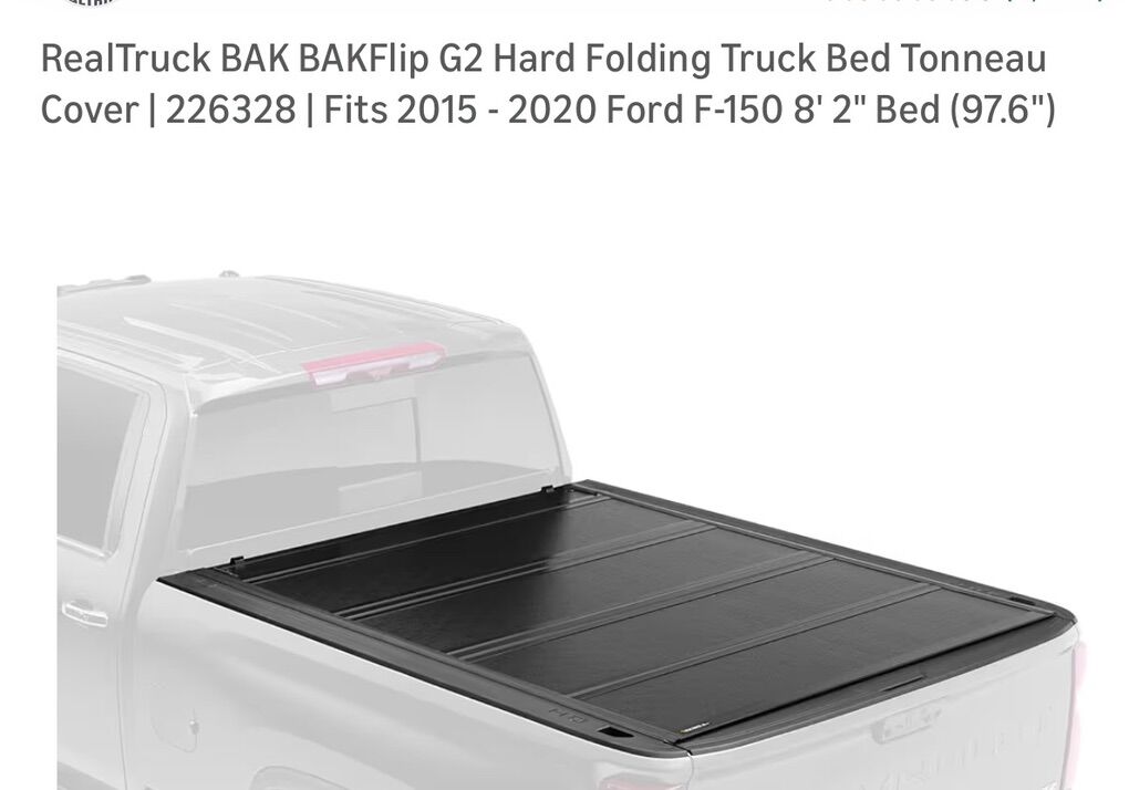 New Bakflip G2 Hard Tri Fold Tonneau FordF150 Long