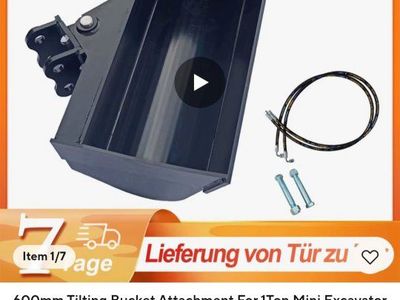 Tilting Bucket Attachment For 1Ton Mini Excavator