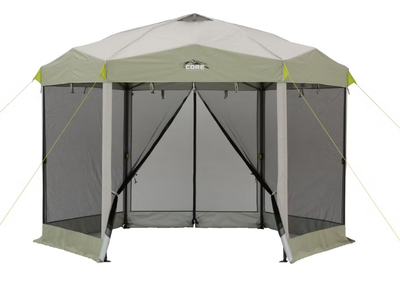 CORE 12' x 10' Center Push Mesh Screenhouse - Camping Hunting Outdoors