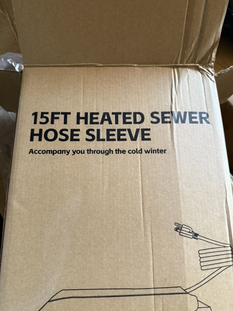 New 15ft RV Heater Sewer Hose Sleeve Cover