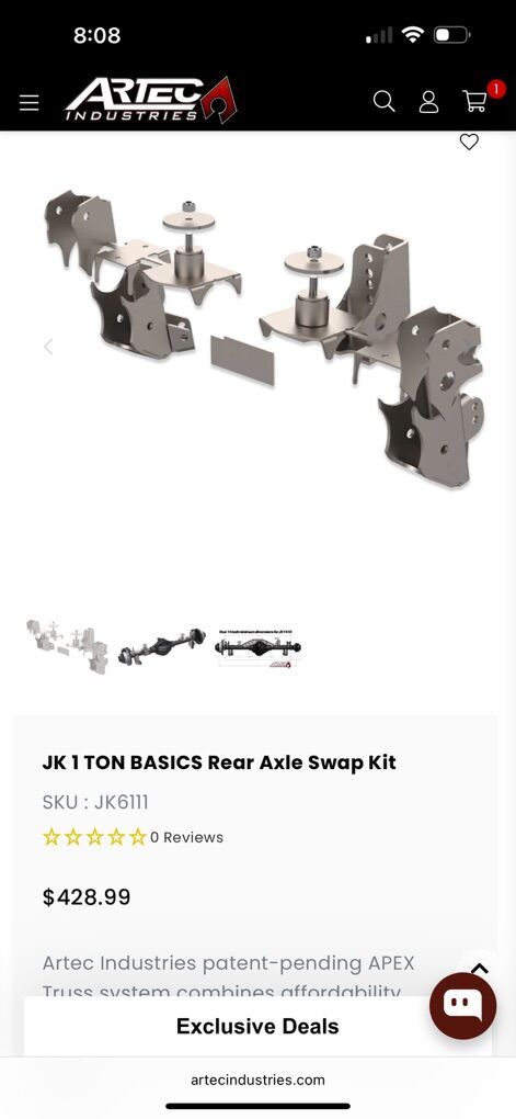 Artec Jk superduty Swap Kits