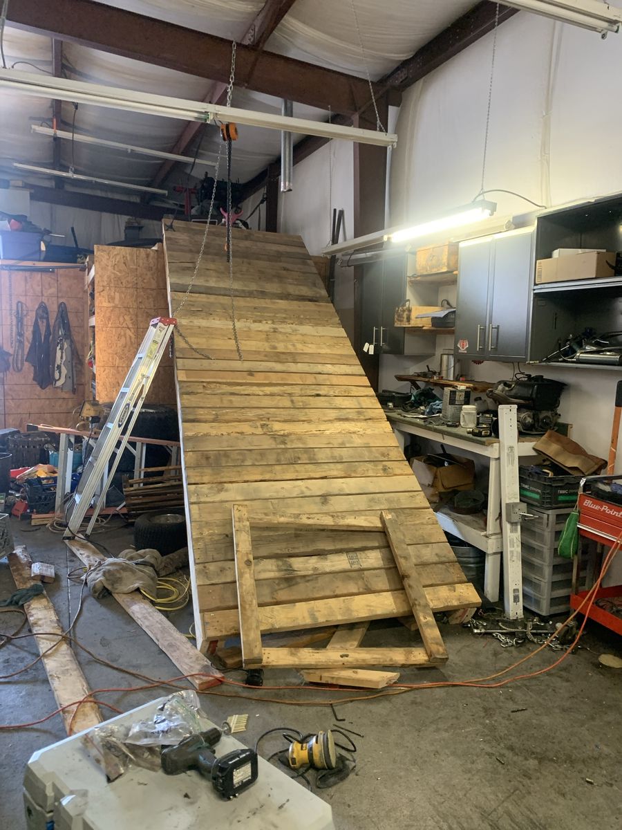Heavy-Duty Wooden Ramp - 16ft Long x 5ft Wide