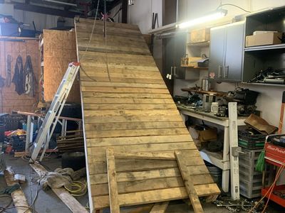 Heavy-Duty Wooden Ramp - 16ft Long x 5ft Wide