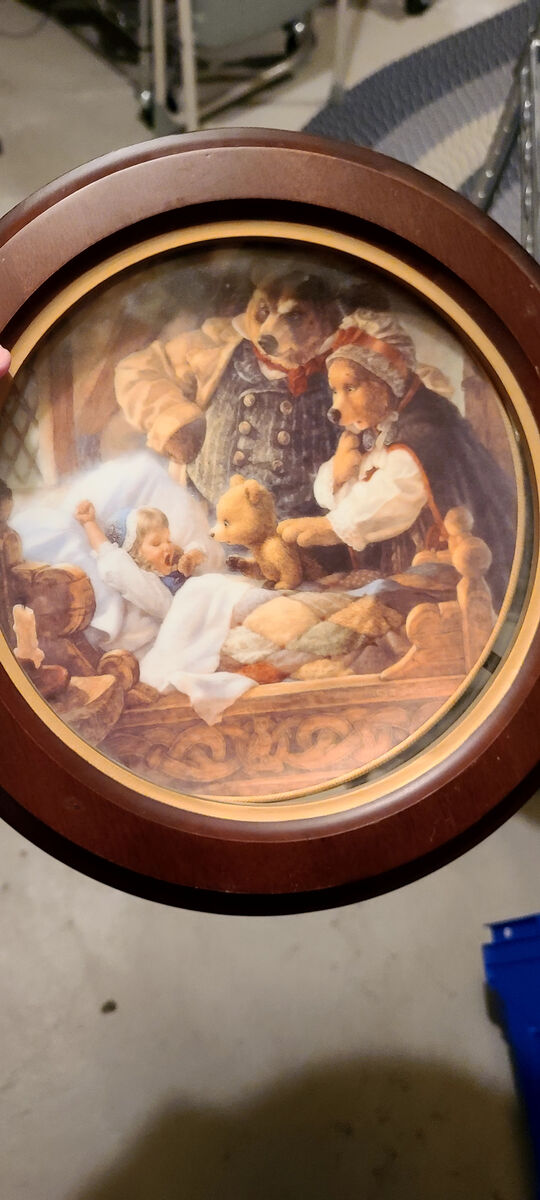 1991 Edwin M Knowles Goldilocks & The Three Bears Lmtd Edition Collectors Plate