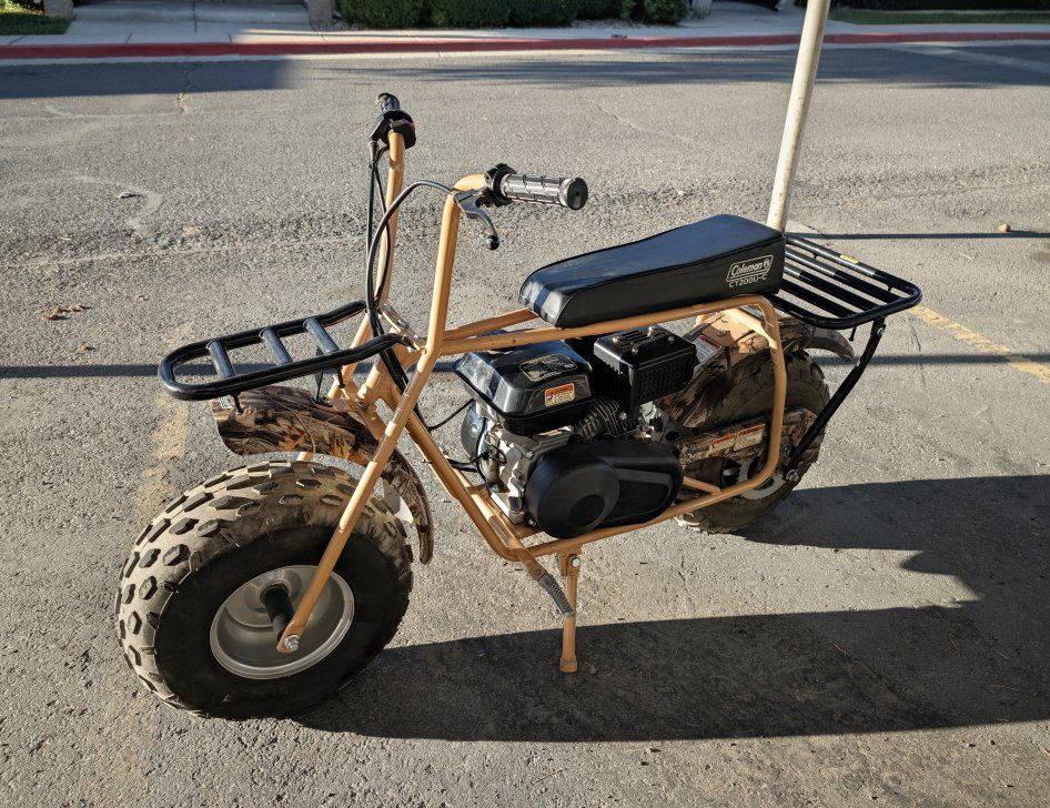 Coleman CT200U-C Camo Mini Bike, Off-Road, Gas Powered