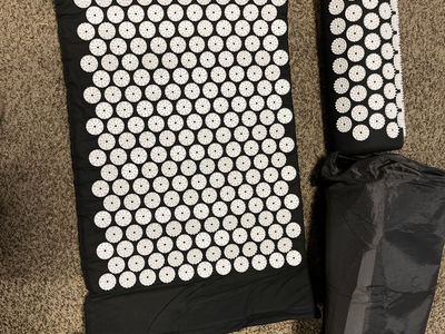 Acupressure Mat and Pillow Set with Storage Bag
