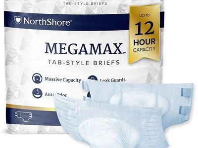 Northshore Megamax Adult Diapers Medium Black