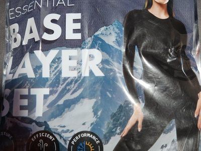 Blue Star Clothing Co Women's Essential Base Layer Set Size Large. New