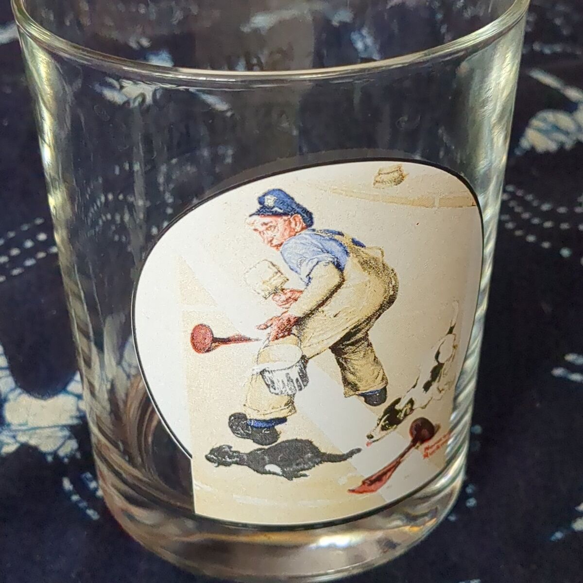 Norman Rockwell Saturday evening post glass