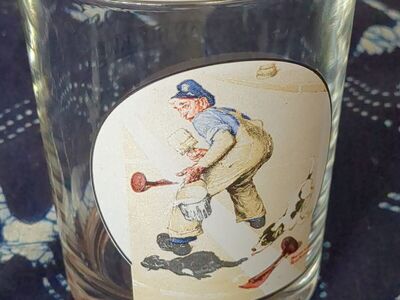 Norman Rockwell Saturday evening post glass