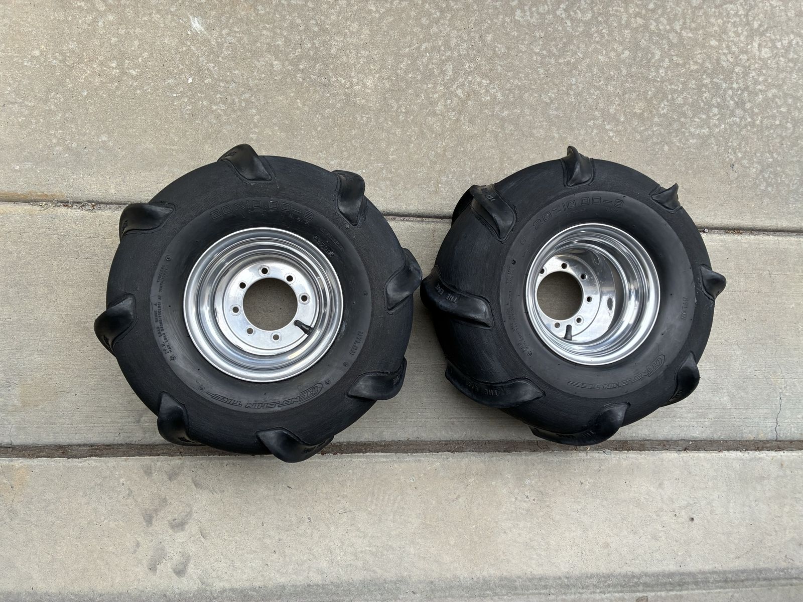 Douglas blue label wheels with Skat Trak edge tires