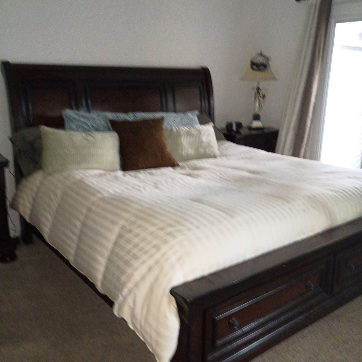 King size bedroom set.