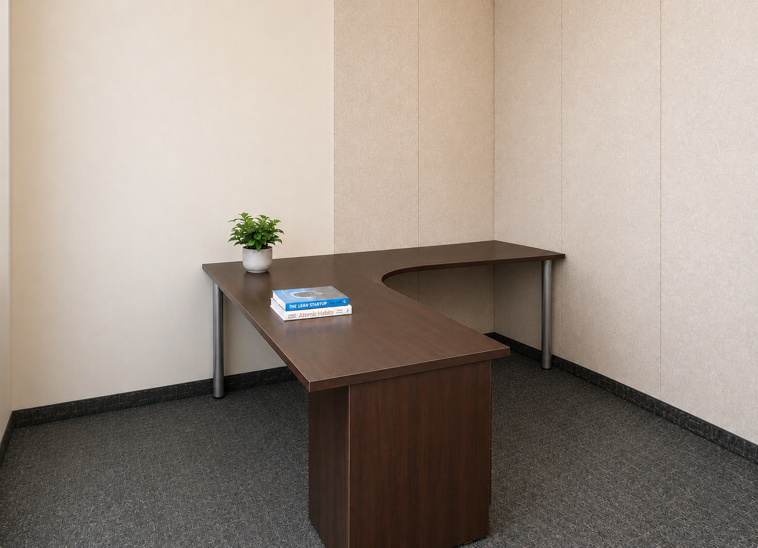 Private Office with Internet, Conference rooms, Kitchen, Print/Copy etc.