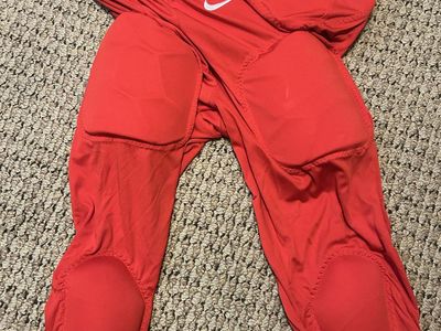 Youth XL Nike Dri-Fit Padded Football Pants Red with Built-in Pads