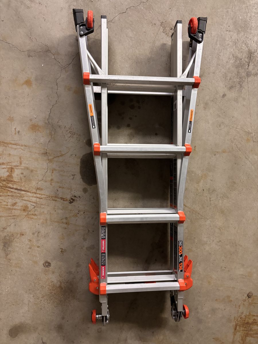 17’ telescoping multi-position ladder