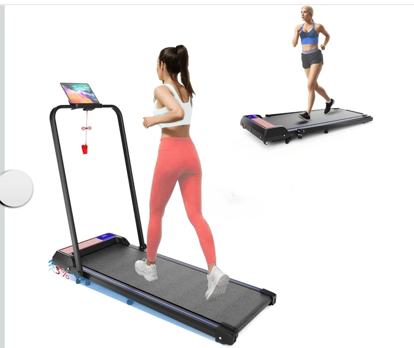NEW FOLDABLE TREADMILL W MANUAL INCLINE