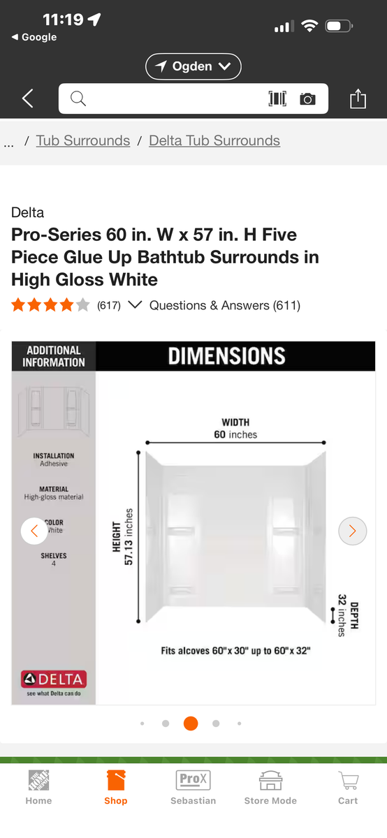 Shower surround