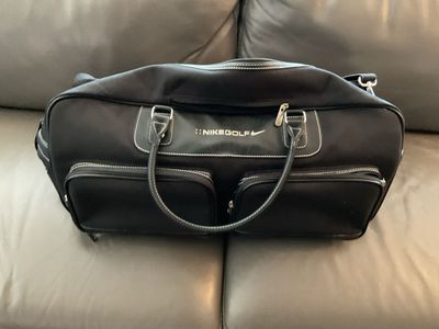 Nike Golf Black Duffle Bag - Gym/Travel Bag with Multiple Pockets