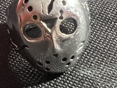 Unique Jason Voorhees Mask Ring - Silver Tone Size-10