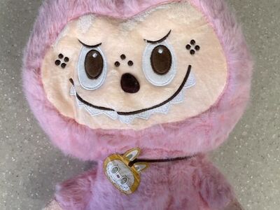 Plush Pink Labubu Stuffed Toy 18