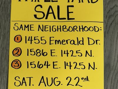 Yard Sales - Three Houses