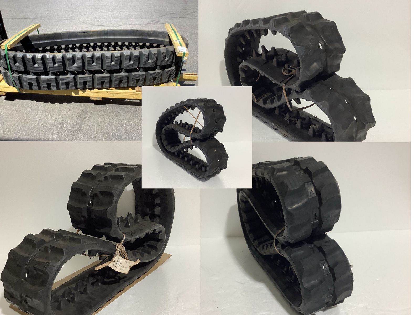 Various Rubber Tracks for Skid Steer, Mini Ex, Loader etc. All are New.