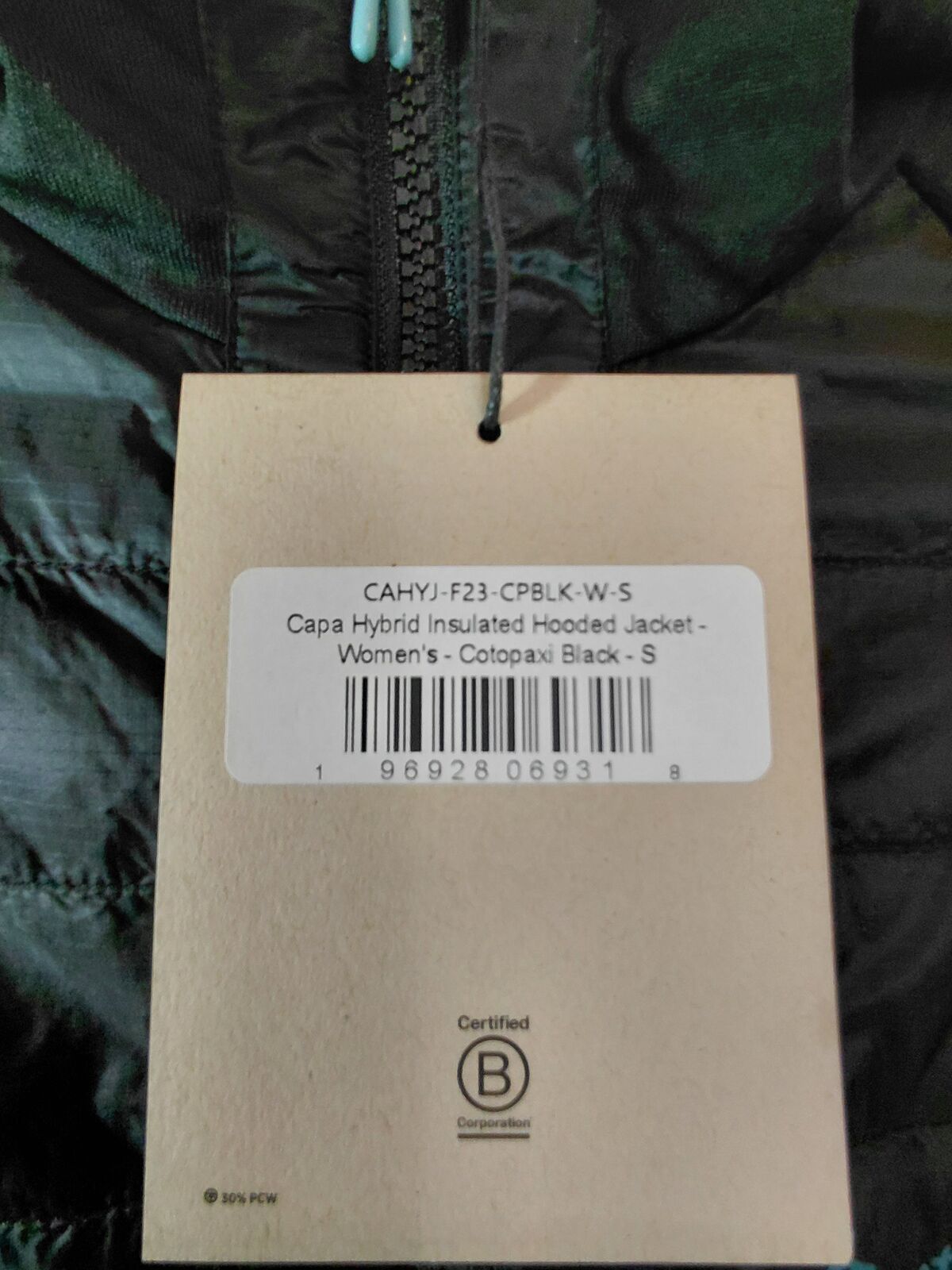 Brand NEW - Cotopaxi Capa Hybrid Insulated Hooded Fleece - Women's Small - Black