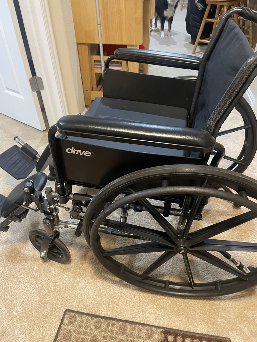 Drive Brand Manual Wheelchair - Black, Standard Size, Excellent Condition