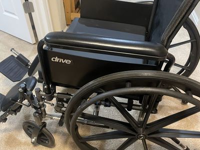 Drive Brand Manual Wheelchair - Black, Standard Size, Excellent Condition