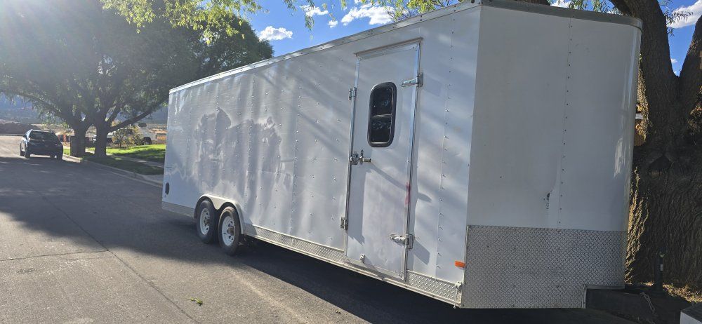 Haulmark Passport Enclosed Cargo Trailer Dual Axle White