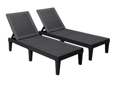 Devoko Outdoor Chaise Lounge Chair Set of 2